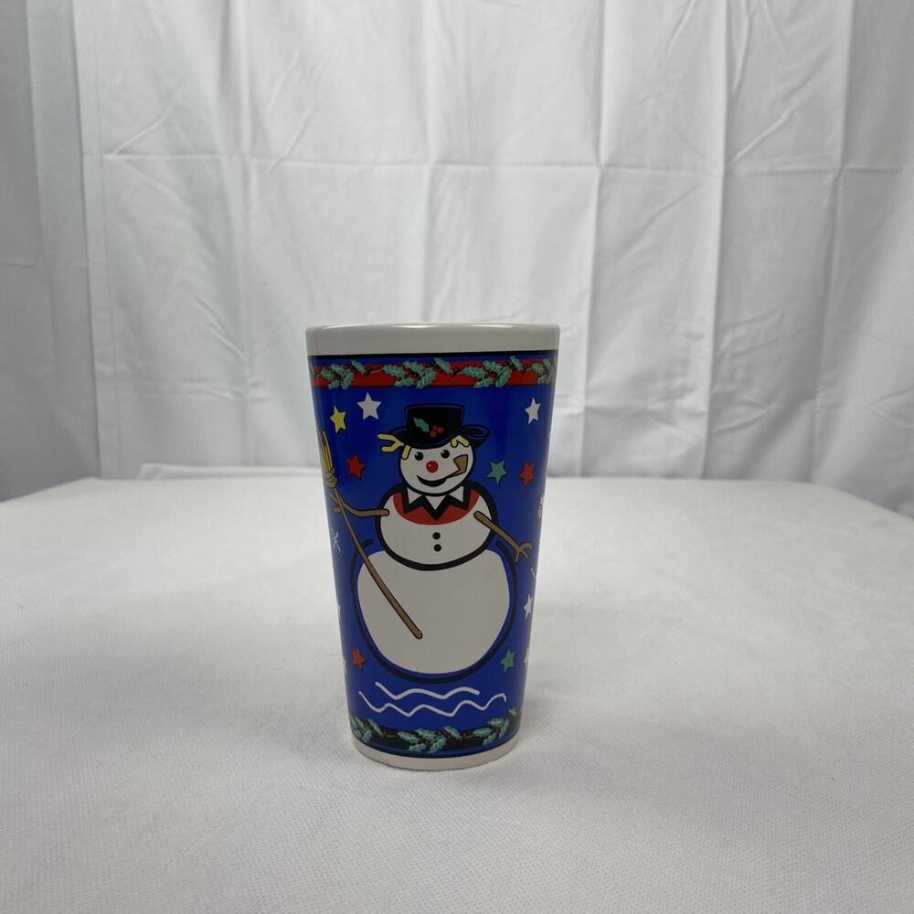 World Bazaars Inc 6” Christmas Decretive Mug Blue